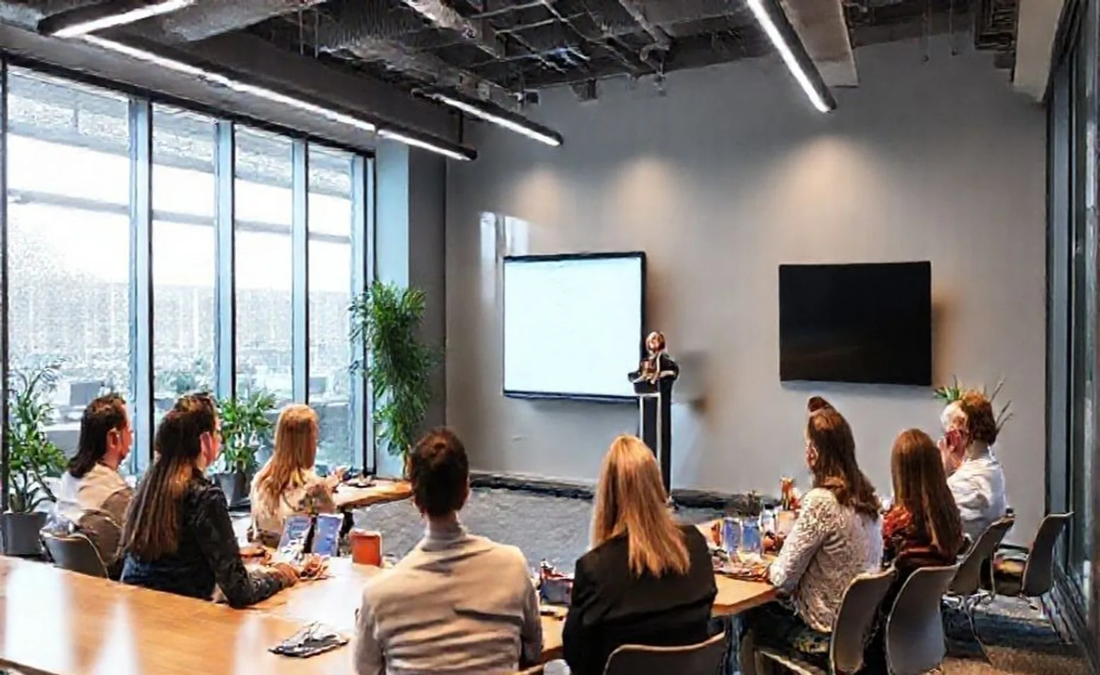 Wellbeing seminar modern office